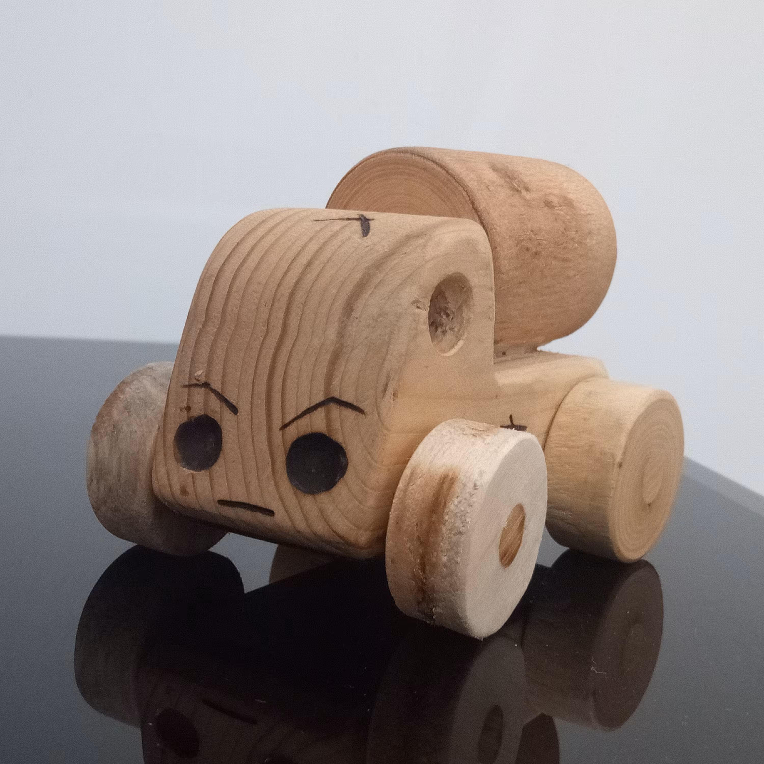 ماشین اسباب بازی چوبی دست ساز ، تانکر