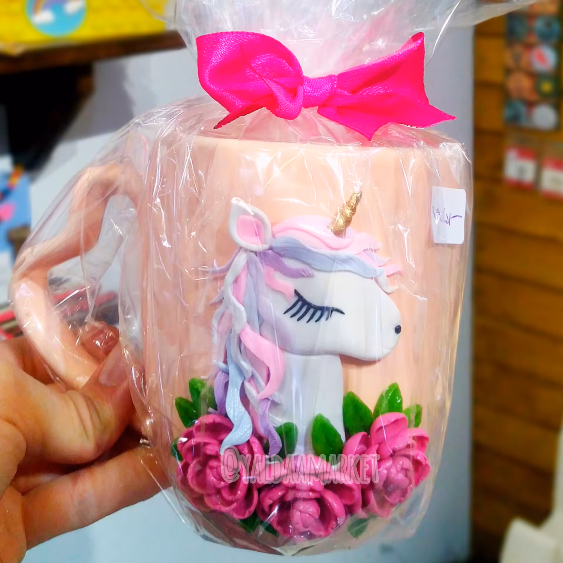 ماگ سرامیک خمیر چینی طرح پونی (اسب تک‌شاخ)