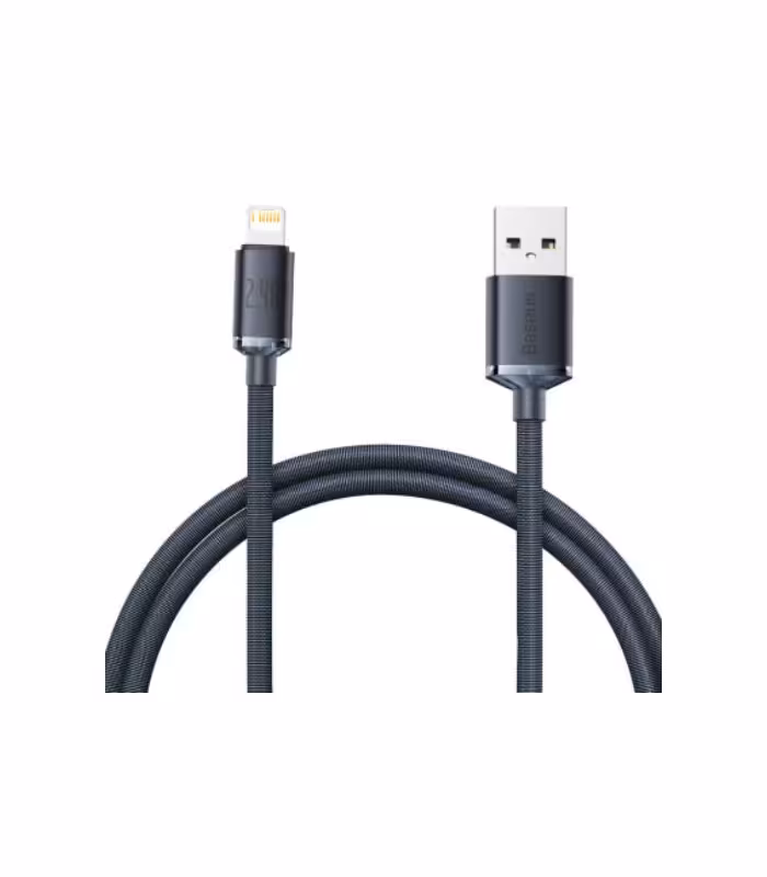 کابل Lightning باسئوس مدل Crystal Shine Fast Charging Data طول 2 متر