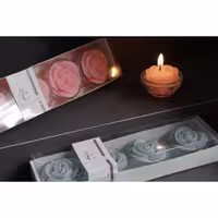 شمع رادیانت مدل flower بسته 4 عددی