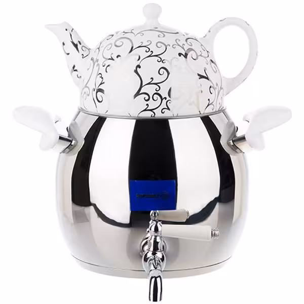 ست کتری قوری شیردار کرکماز  کد 011 A مدل رابی تیتانیوم Korkmaz  (اصلی)