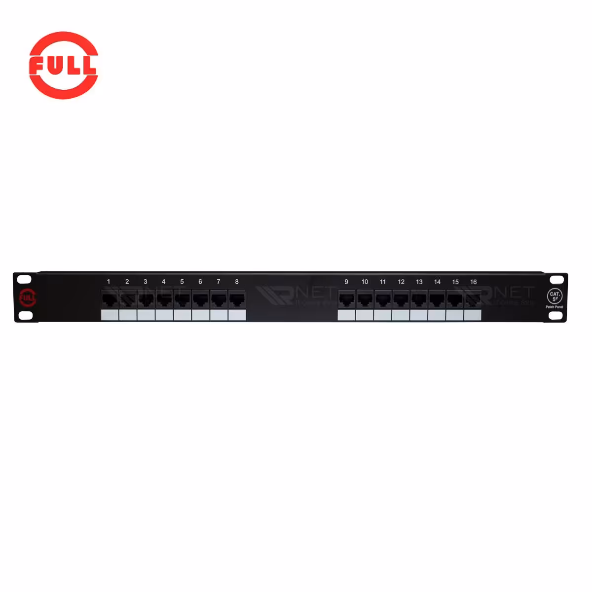 پچ پنل 16 پورت Cat5E فول مدل FA-652K-168-C5E-BK