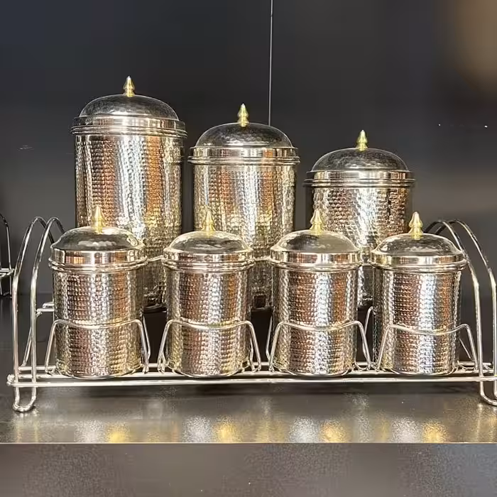 پاسماوری و  جا ادویه  مسی کروم،فو ق العاده عالی و با کیفیت و زیبا