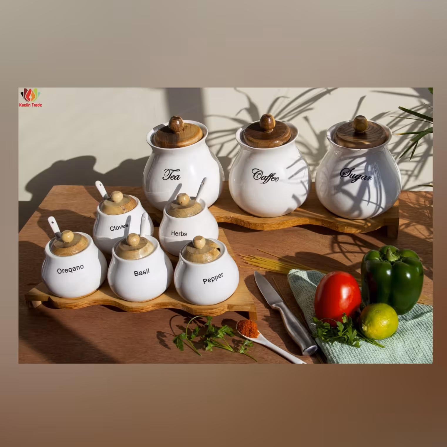 پاسماوری های چوبی  پاسماوری هشت پارچه سرامیک دارای دو استند و درب های چوبی 