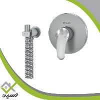 ملزومات توالت توکار کلاسیک کلار مدل فلور کروم مات(هزینه ارسال پس کرایه است)