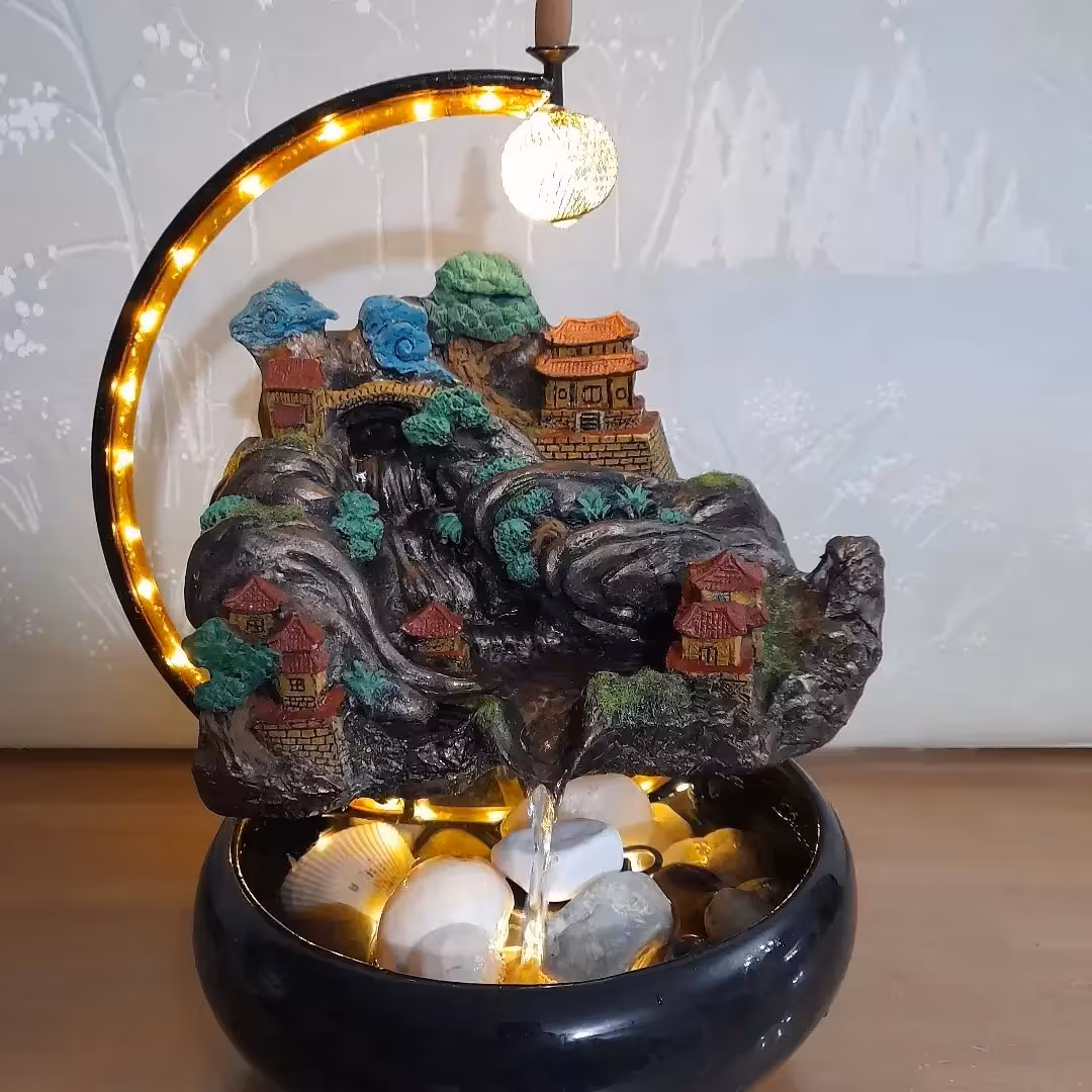 آبنما و عودسوز زیبا و لاکچری دهکده صخره ای معلق