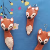 آویز کلید طرح روباه