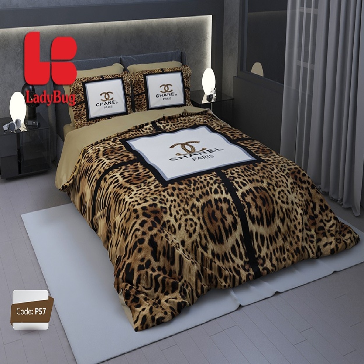 سرویس روتختی لیدی باگ LB کد P-57 دونفره 6 تکه