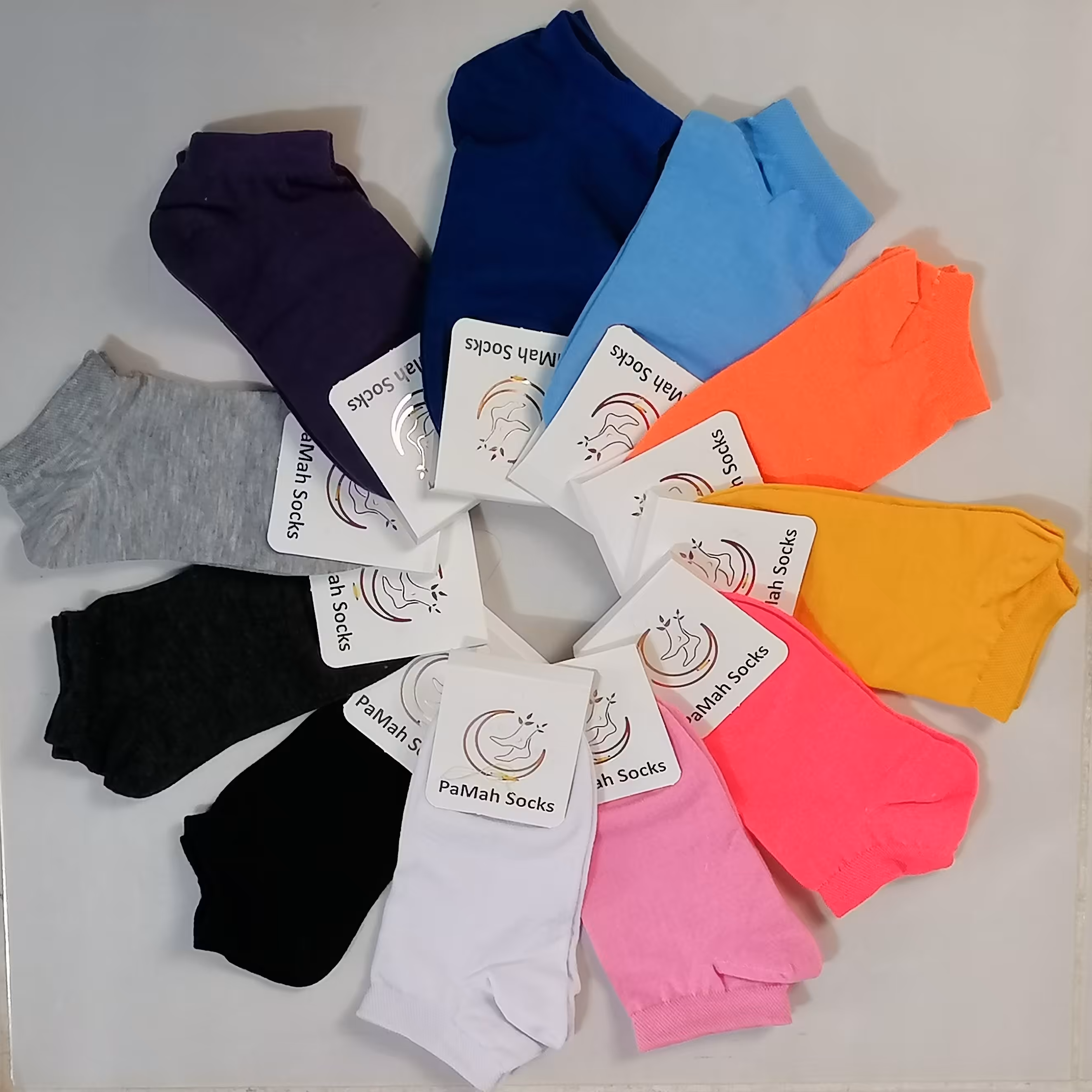 جوراب مچی رنگی ساده با کیفیت