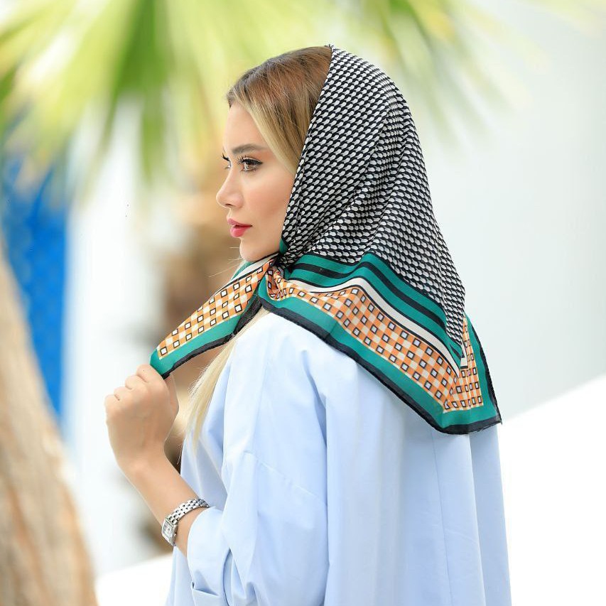 مینی اسکارف کرپ نخ اعلا درجه یک