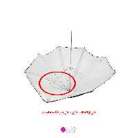 چتر دو لایه براق 100 سانت کد 0024