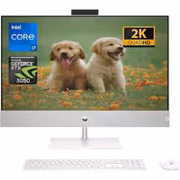 خرید و قیمت کامپیوتر آل این وان اچ پی 27 اینچی مدل PAVILION 27-ca2021ny i7 16GB 512GB SSD 4GB RTX3050