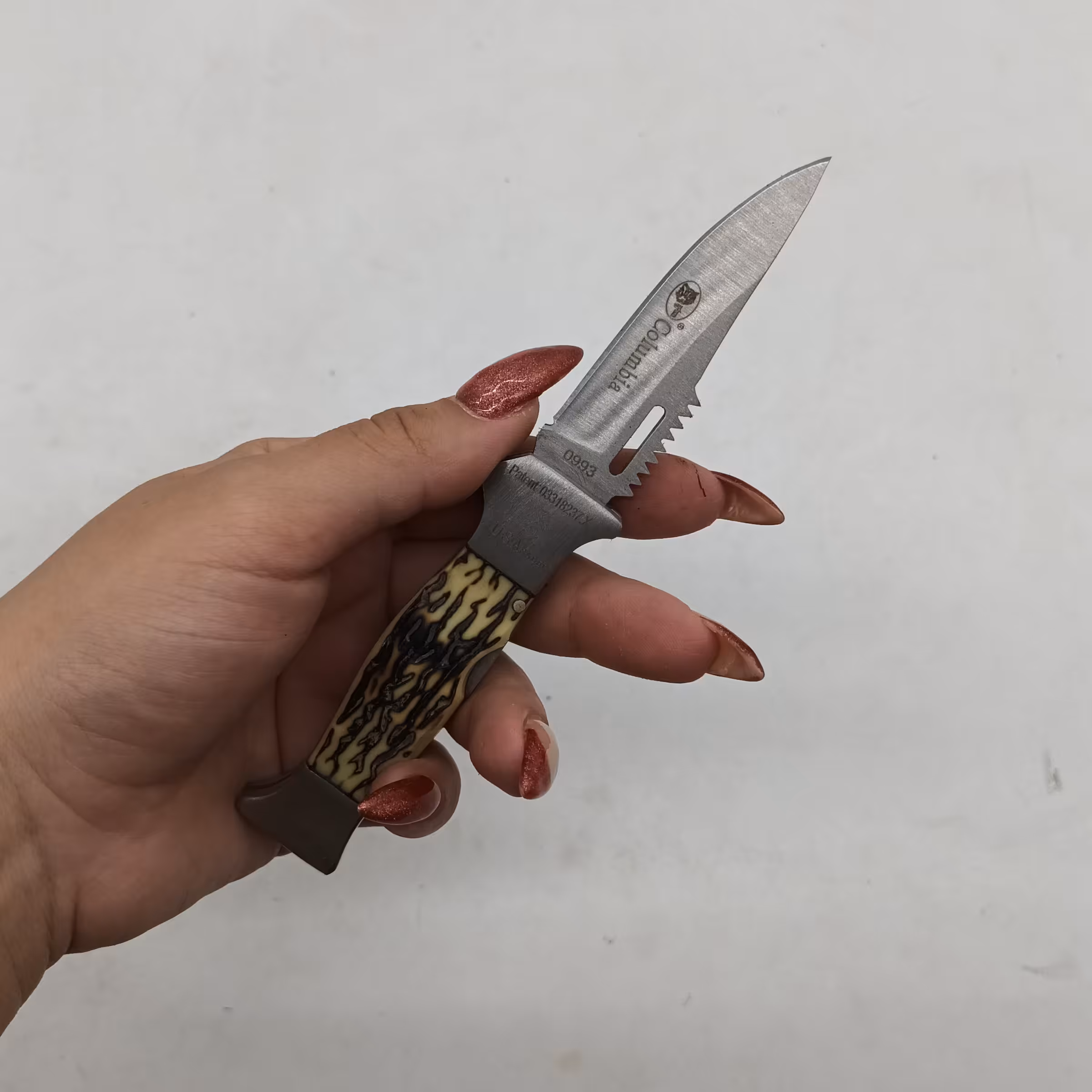 چاقو دسته شاخ کد 208