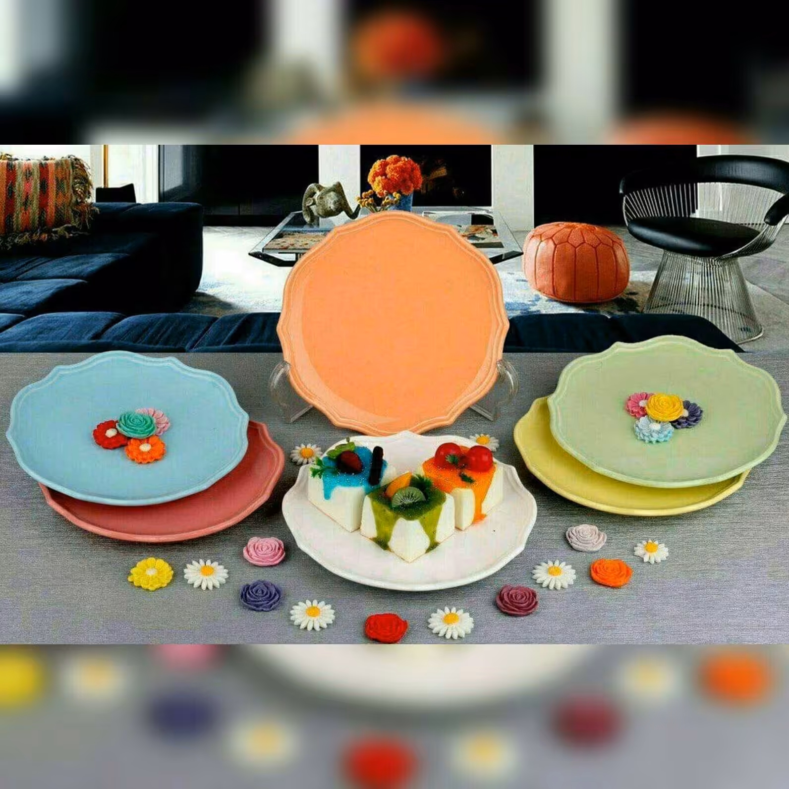 بشقاب پلوخوری رنگی