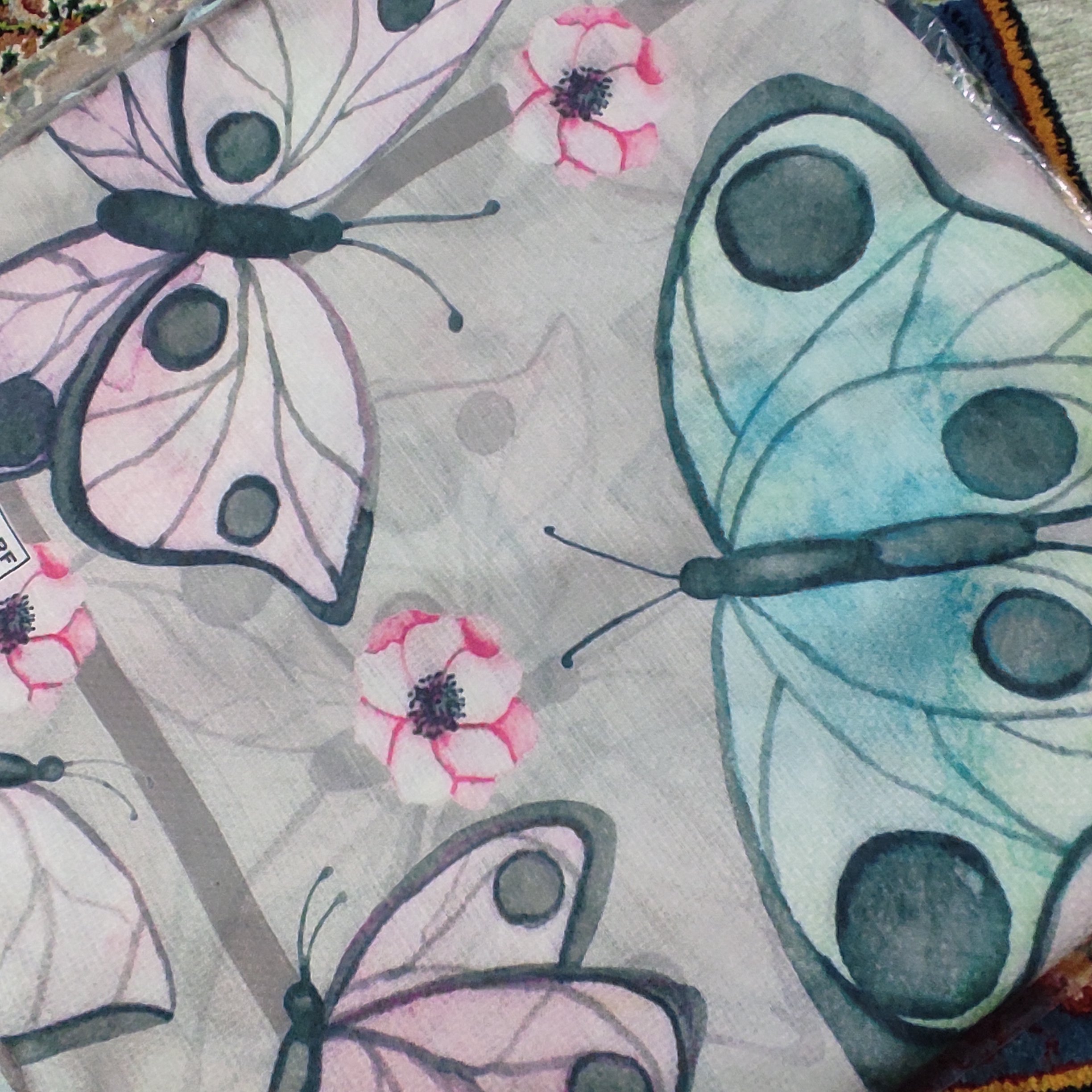 روسری نخی سبز