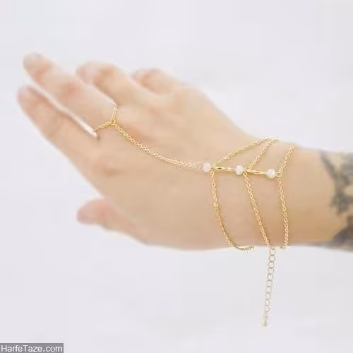 تمیمه شیک و جذاب استیل مرواریدی با رنگ ثابت