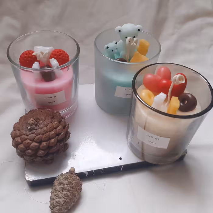 شمع جار 3تایی با هم