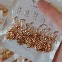 گوشواره طرح طلا کد 202332 مارک سیتی گلد رنگ ثابت در طرح های مختلف14