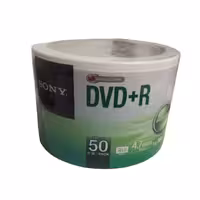 DVDخام سونی بسته 50 عددی ظرفیت 4.7GB دارای سرعت 16X  وارداتی  از  کشور  تایوان