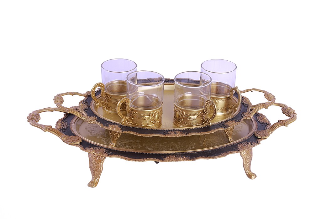 سینی بیضی پایه دار