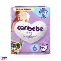 پوشک کودک جان به به (Canbebe) مدل Jumbo Paket سایز 6 بسته 24 عددی