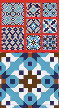 وکتور طرح های کاشی کاری هندسی | گرافیک با طعم تربچه