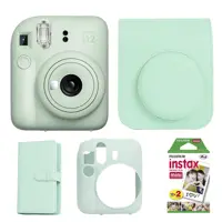 پک کامل دوربین چاپ سریع اینستکس مینی 12 فوجی فیلم Fujifilm Instax Mini 12 Green Package