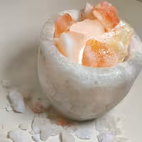 آباژور سنگ نمک طرح کاسه ارتفاع 12 سانت 