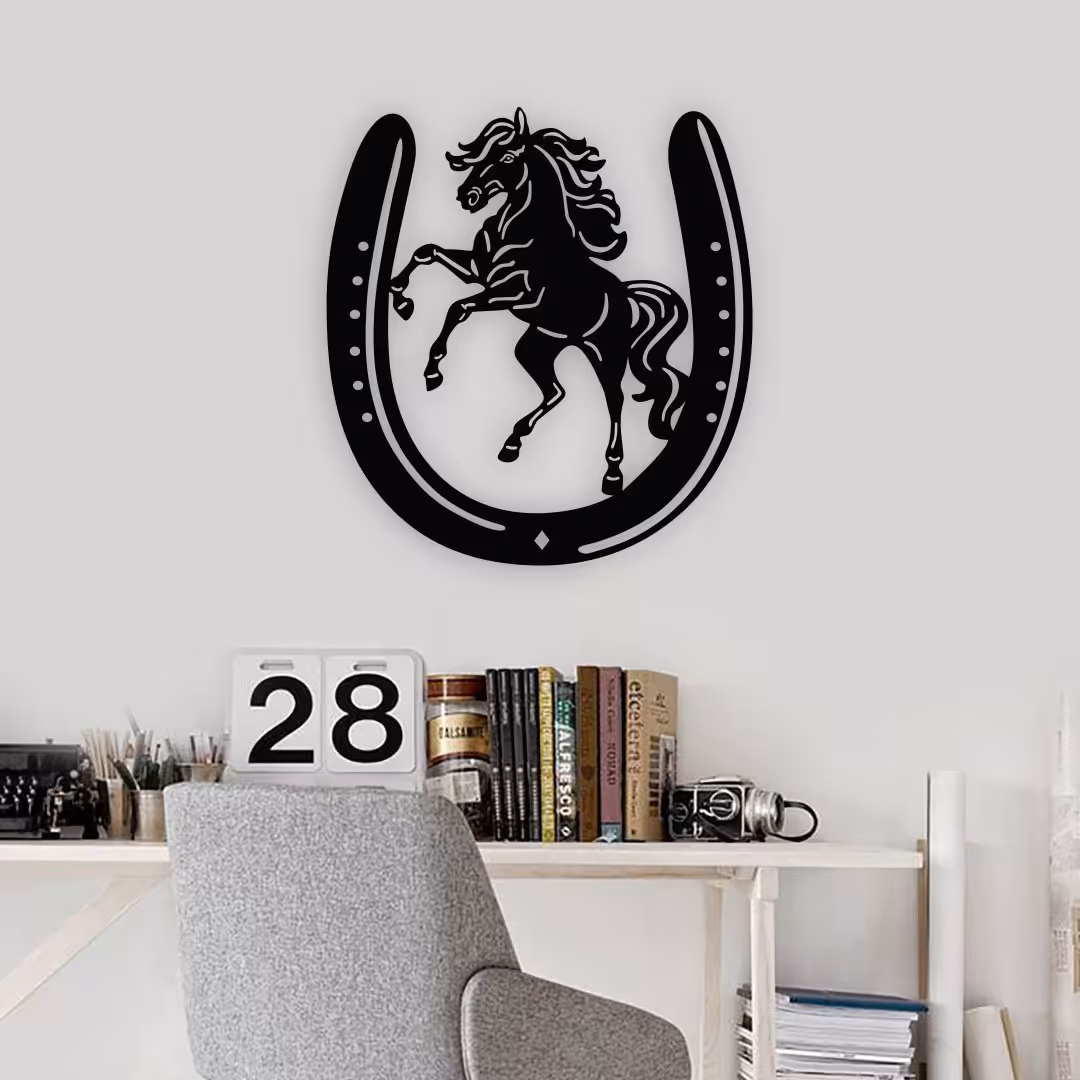 استیکر و پوستر اسب و نعل اسب کد 234 سایز 45 در 40 به قیمت 180 هزار تومان