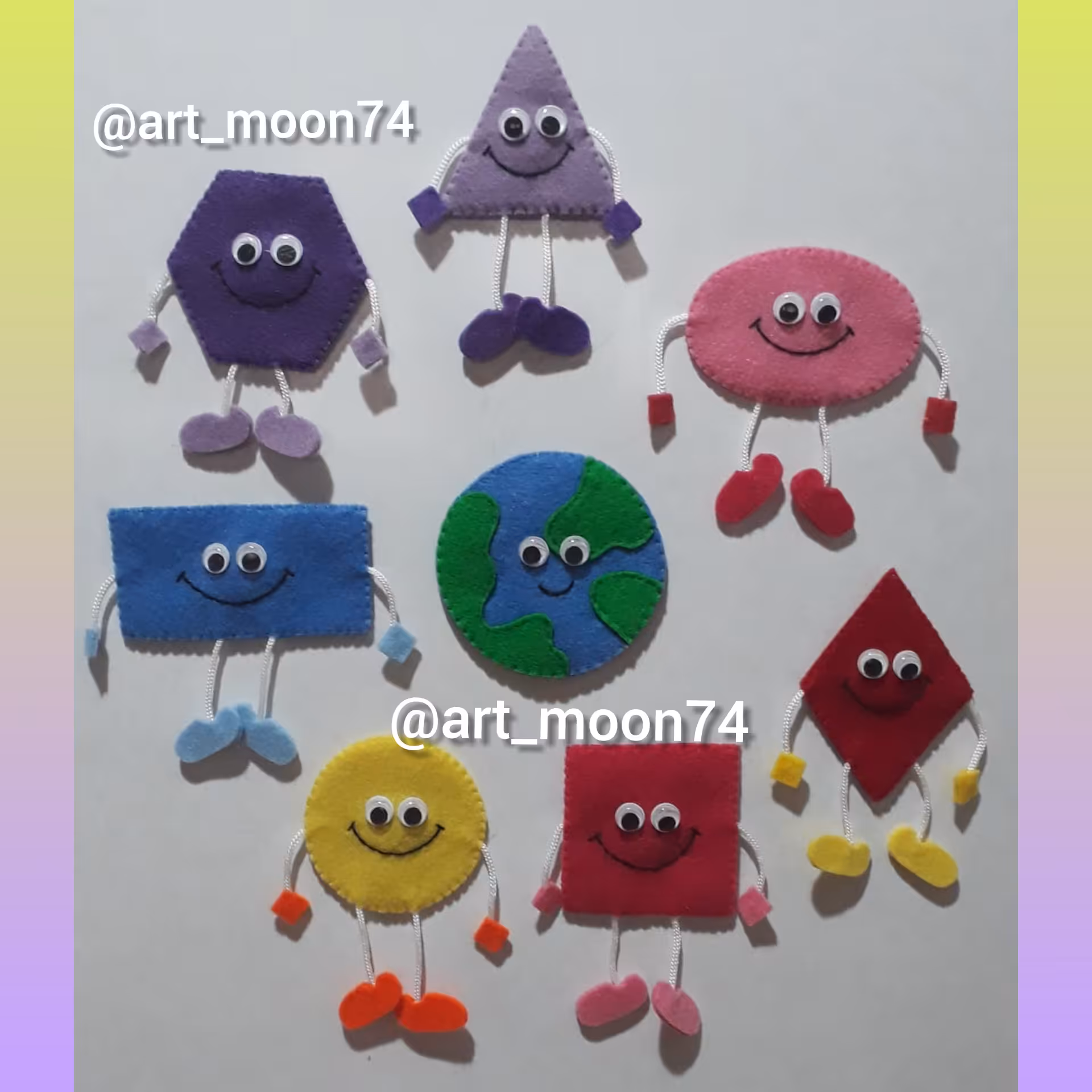 اشکال هندسی مگنتی پک 8عددی