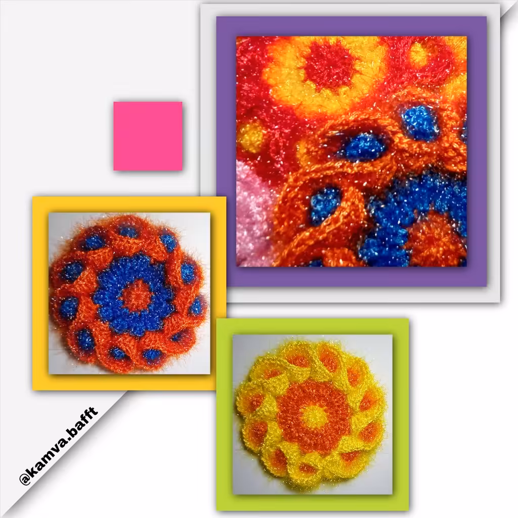 اسکاج طرح گل با تنوع در رنگبندی(تک-عمده)