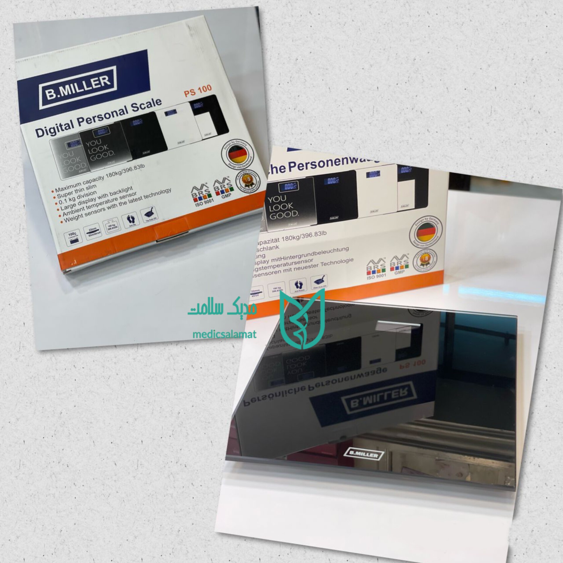 ترازوی دیجیتال B.miller بی میلر آلمان ps1004 خانگی 18 ماه گارانتی