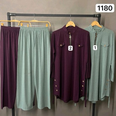 ست شومیز شلوار کریشه سایزبزرگ1180(موجودی سوال شود)