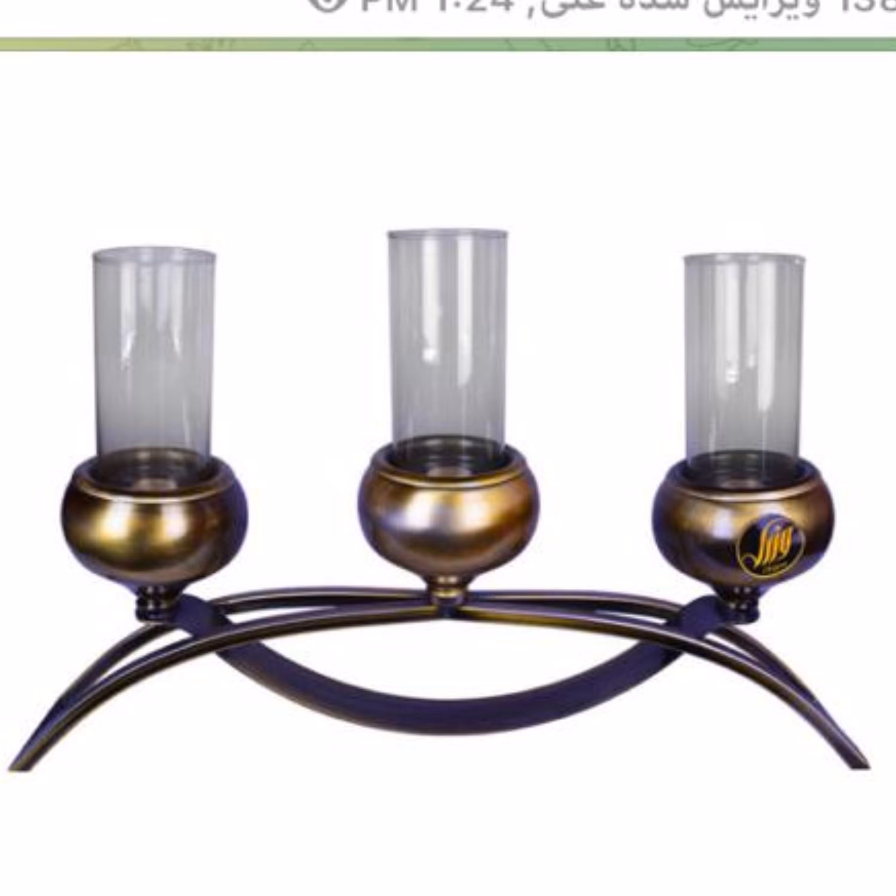 شمعدان مدل قایقی گلس آنتیک