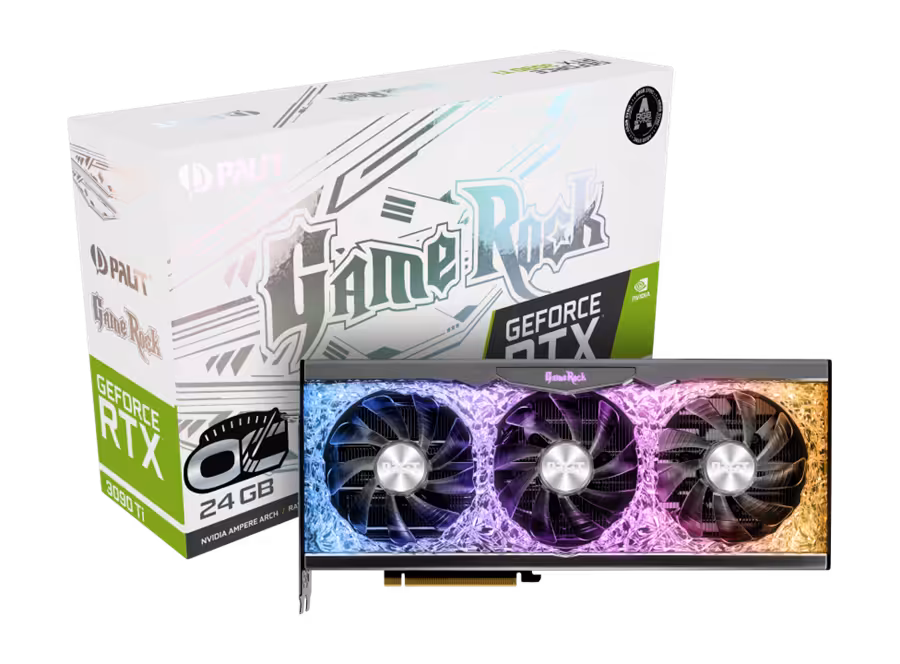 کارت گرافیک  پلیت مدل GeForce RTX™ 3090 Ti GameRock OC	 حافظه 24 گیگابایت