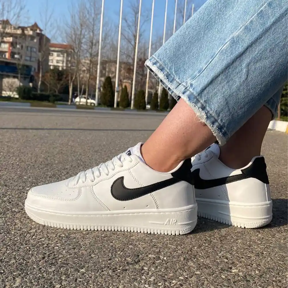 کتونی نایک ایرفورس وان سفید مشکی nike air force 1