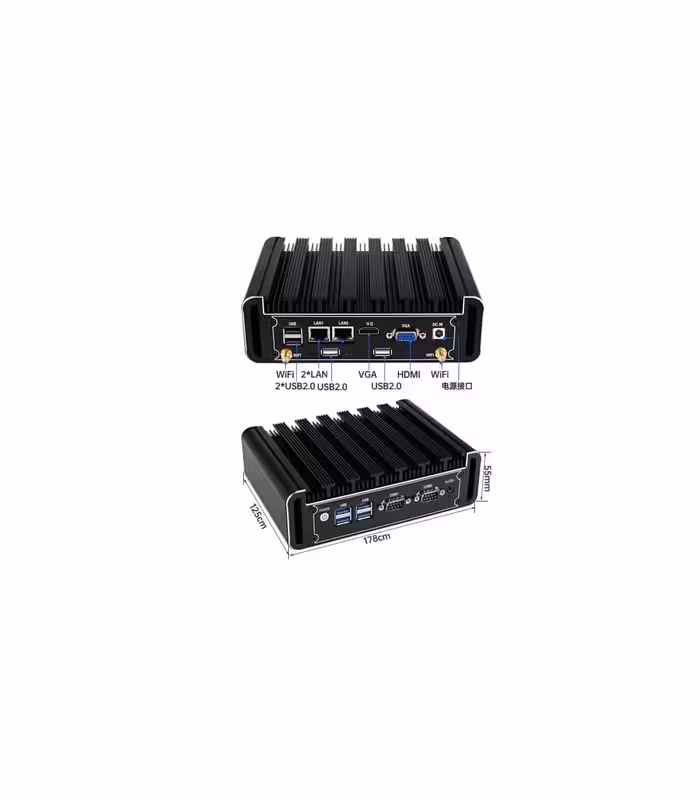 تین کلاینت صنعتی Core i3 7100u دو Lan دو Com