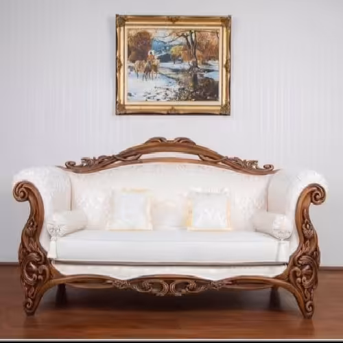 مبل کلاسیک  مدل استیل کوئین  منبتی 