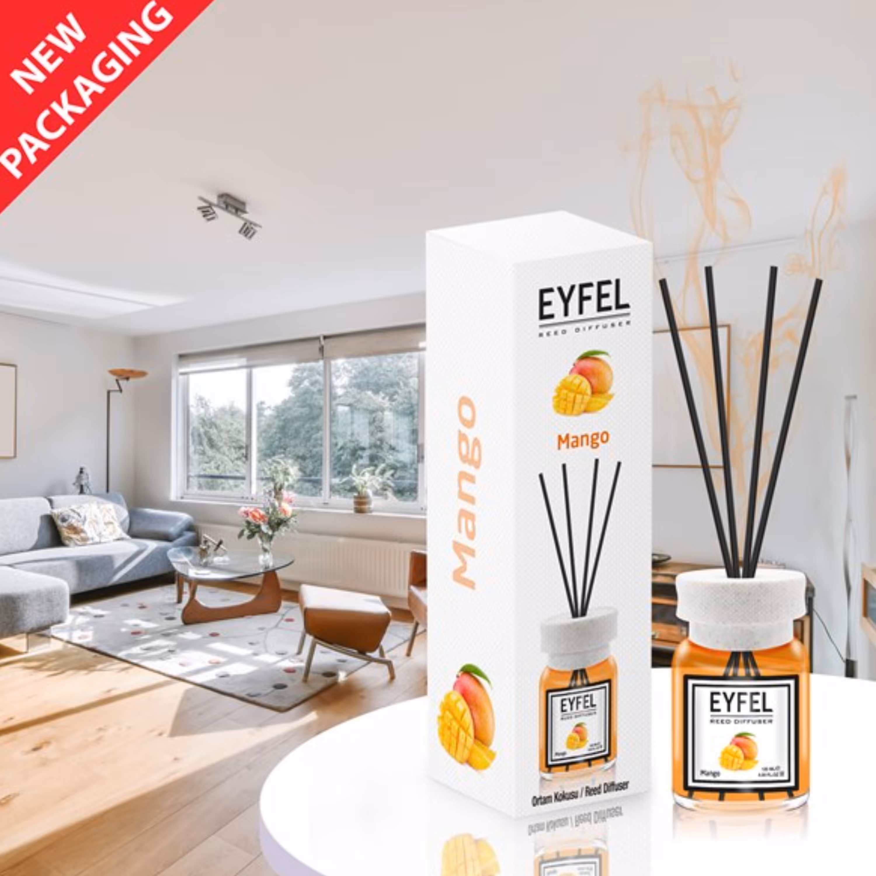 خوشبوکننده ایفل مدل انبه  ترکیه ای اصلی حجم  120 میلی لیتر اصلی ضمانتی