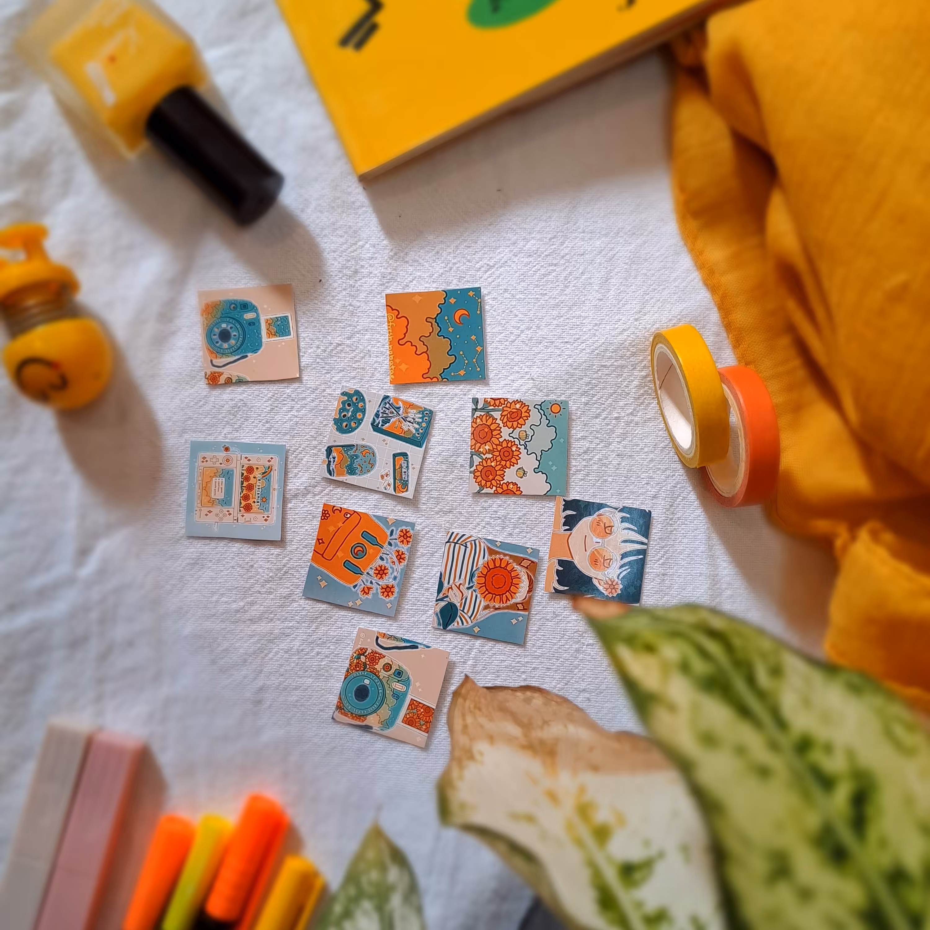 پک برچسب 9 عددی افتابگردان