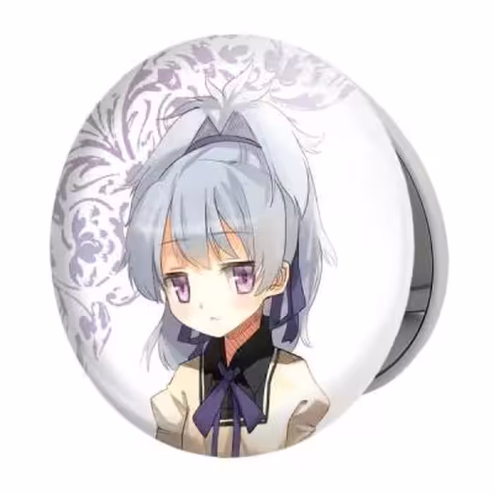 آینه جیبی خندالو طرح یین انیمه تاریک تر از سیاهی Darker Than Black مدل تاشو کد 22579