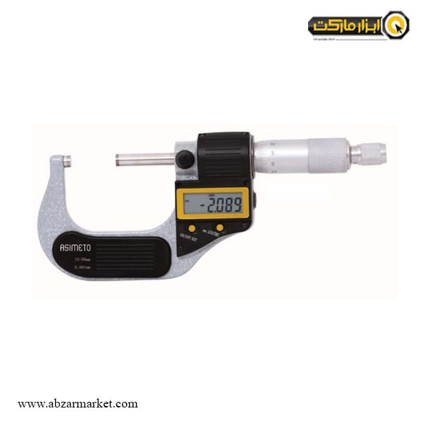 میکرومتر دیجیتال آسیمتو خارج سنج 75-50 میلی متر مدل 0-03-107