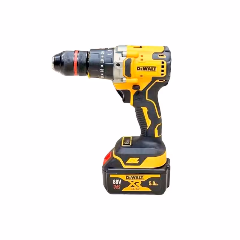 دریل شارژی دیوالت 88 ولت صنعتی همراه با پک کامل مته