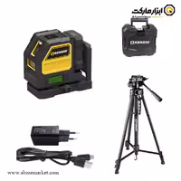 تراز لیزری کنزاکس دو خط نور سبز با سه پایه مدل 1144P