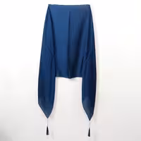 شال واکسی ساده رنگ سورمه ای