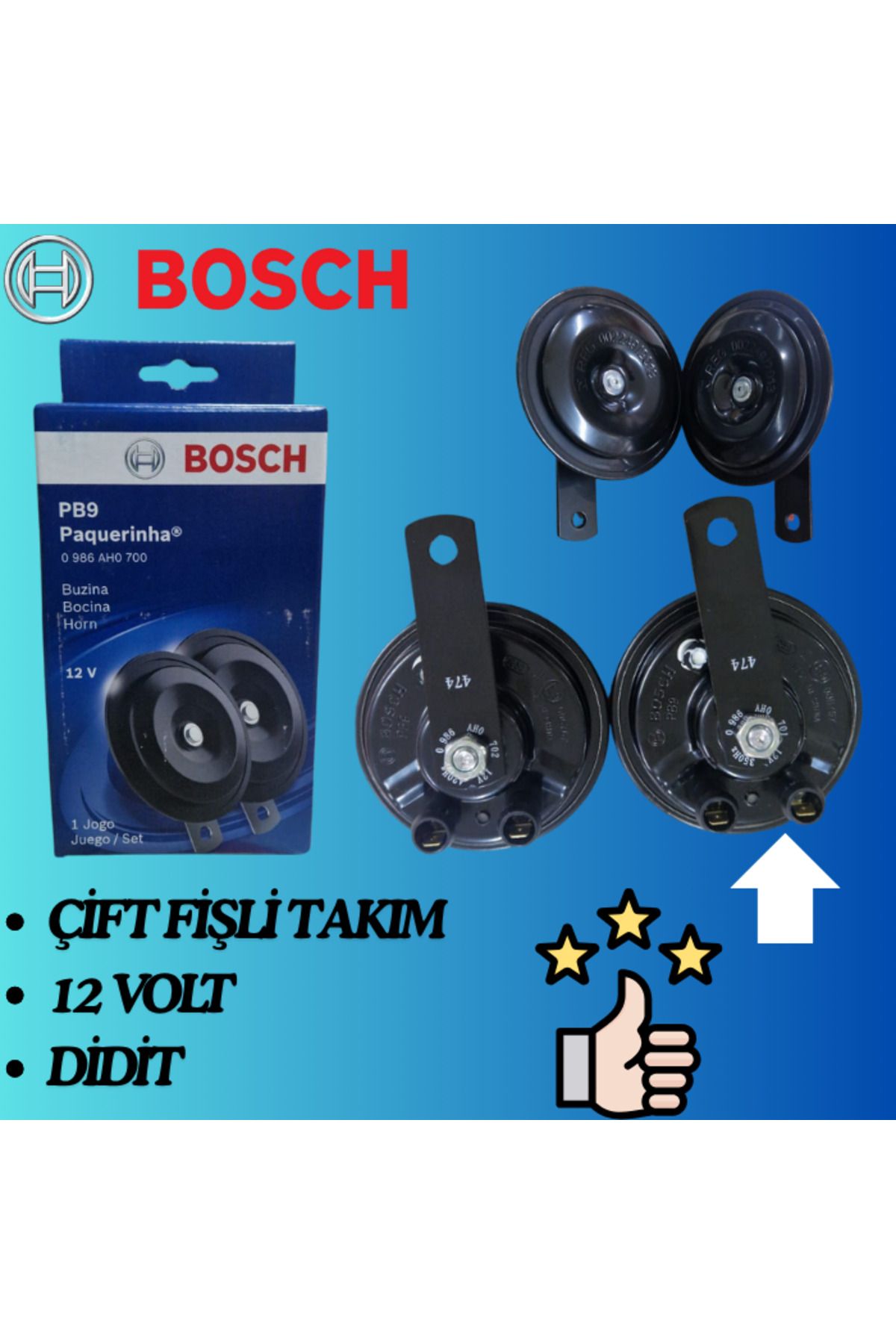 بوق خودرو مدل TOYOTA COROLLA 2019 سازگار با مجموعه شاخ سوئیچ دوگانه DUAL SWITCH Bosch