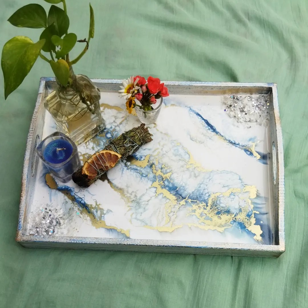 سینی چوب و رزین