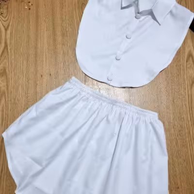 ست دامنک و یقه فیک اسکاچی