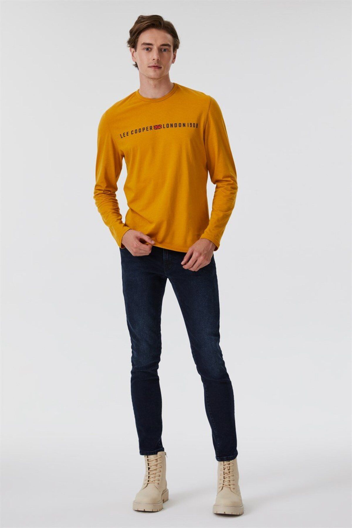 شلوار جین آبی مردانه جف اورجینال Lee Cooper