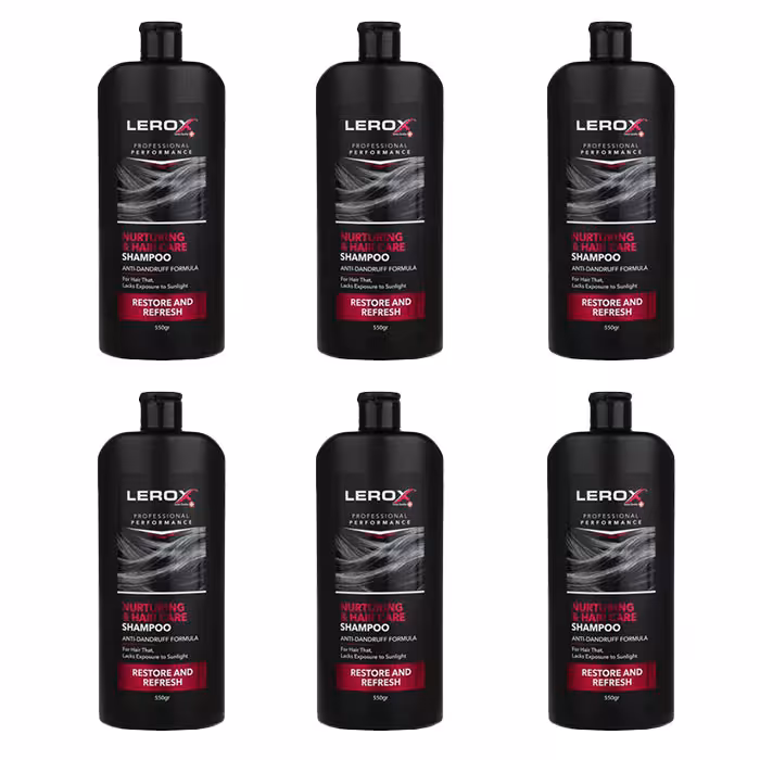 شامپو تقویت کننده مو لروکس مدل  Nurturing وزن 550 گرم مجموعه 6 عددی